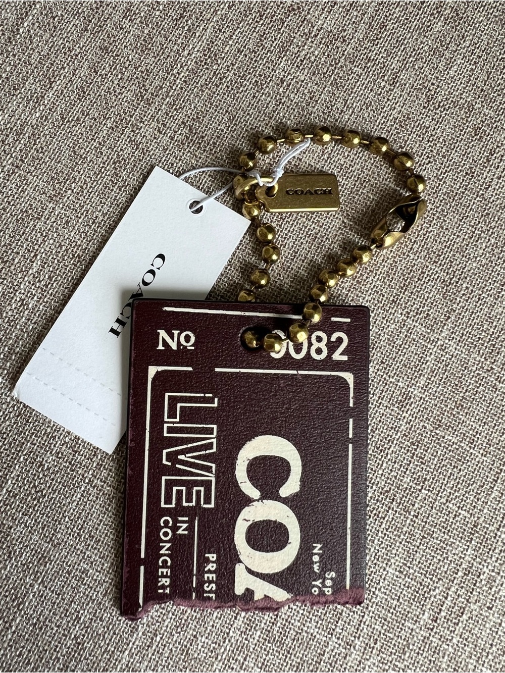 Coach LIVE In Concert Bag Charm
